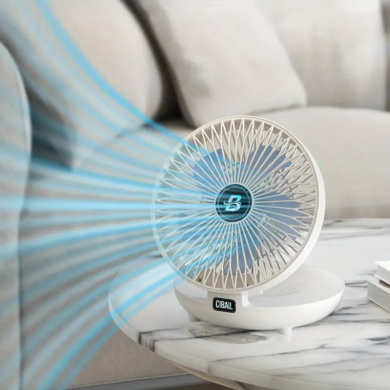 Ventilateur mural portable | multifonction, batterie USB et ultra-silencieux pour la maison, le bureau et l'extérieur