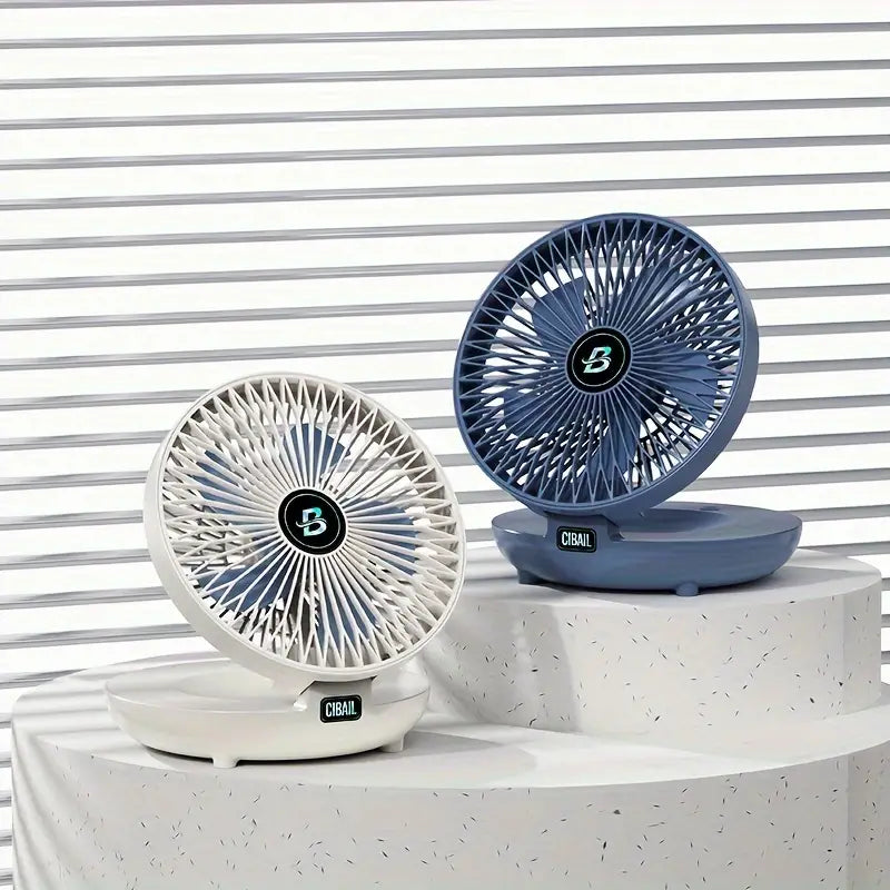 Ventilateur mural portable | multifonction, batterie USB et ultra-silencieux pour la maison, le bureau et l'extérieur