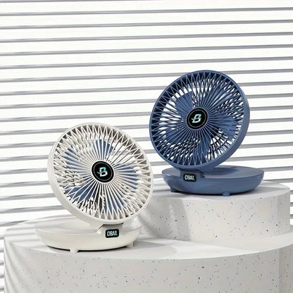 Ventilateur mural portable | multifonction, batterie USB et ultra-silencieux pour la maison, le bureau et l'extérieur