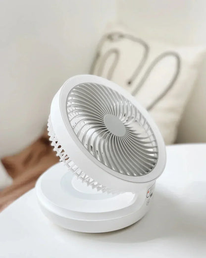 Ventilateur mural portable | multifonction, batterie USB et ultra-silencieux pour la maison, le bureau et l'extérieur