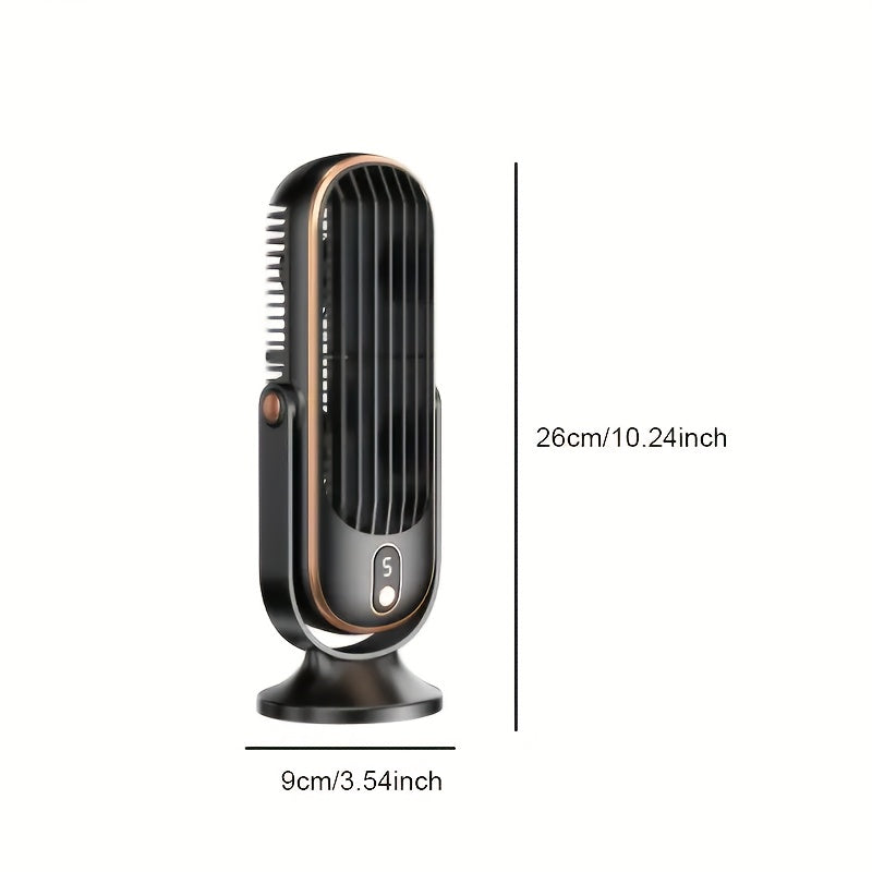 Ventilateur portable à double moteur avec rotation à 720°