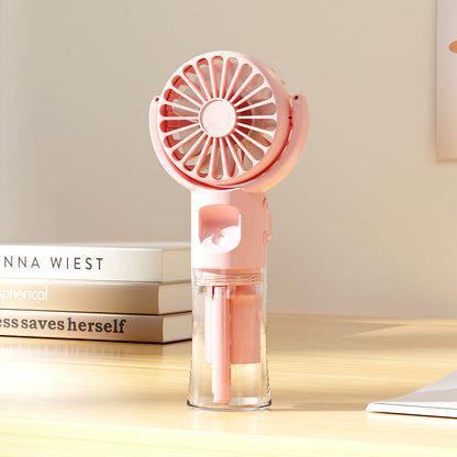 Ventilateur portable à main avec réservoir d'eau pour femme