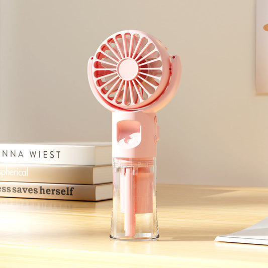 Ventilateur portable à main avec réservoir d'eau pour femme