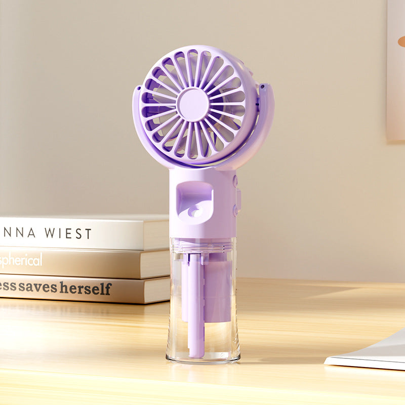 Ventilateur portable à main avec réservoir d'eau pour femme