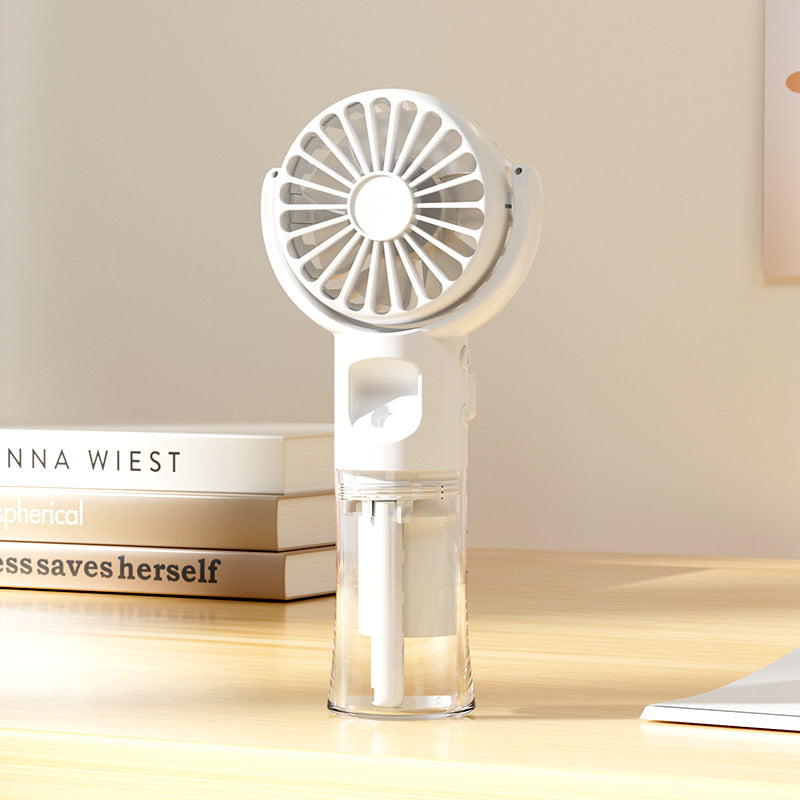 Ventilateur portable à main avec réservoir d'eau pour femme