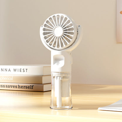 Ventilateur portable à main avec réservoir d'eau pour femme
