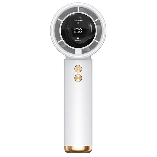 Ventilateur portable à main pour femmes avec écran LCD numérique