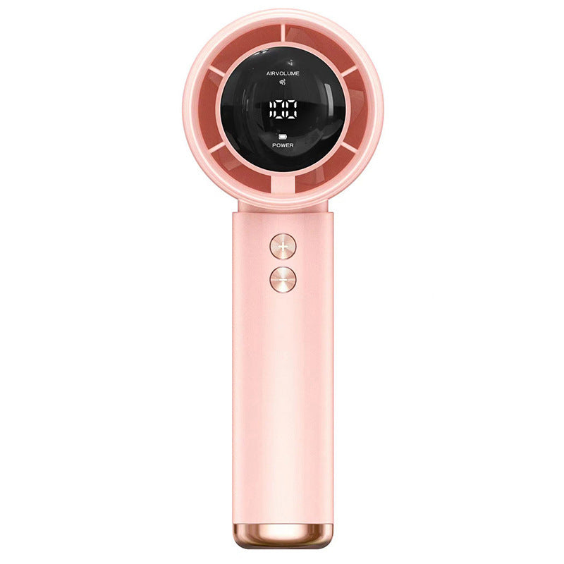 Ventilateur portable à main pour femmes avec écran LCD numérique