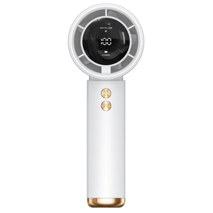 Ventilateur portable à main pour femmes avec écran LCD numérique