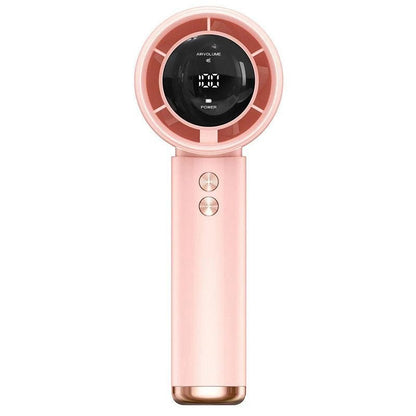 Ventilateur portable à main pour femmes avec écran LCD numérique