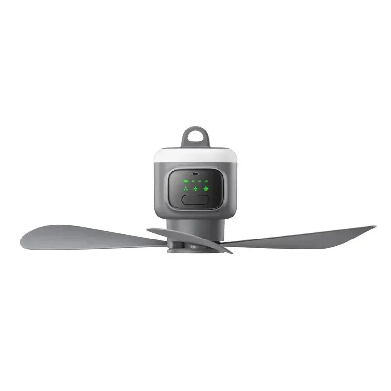 Ventilateur portable de plafond et de camping 12 000 mAh – circulateur d’air pour tente extérieure et ventilateur rafraîchissant