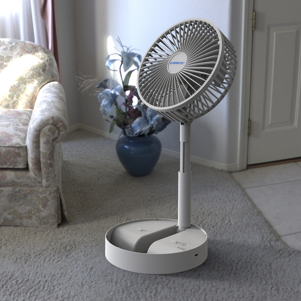 Ventilateur portable rechargeable à 3 vitesses