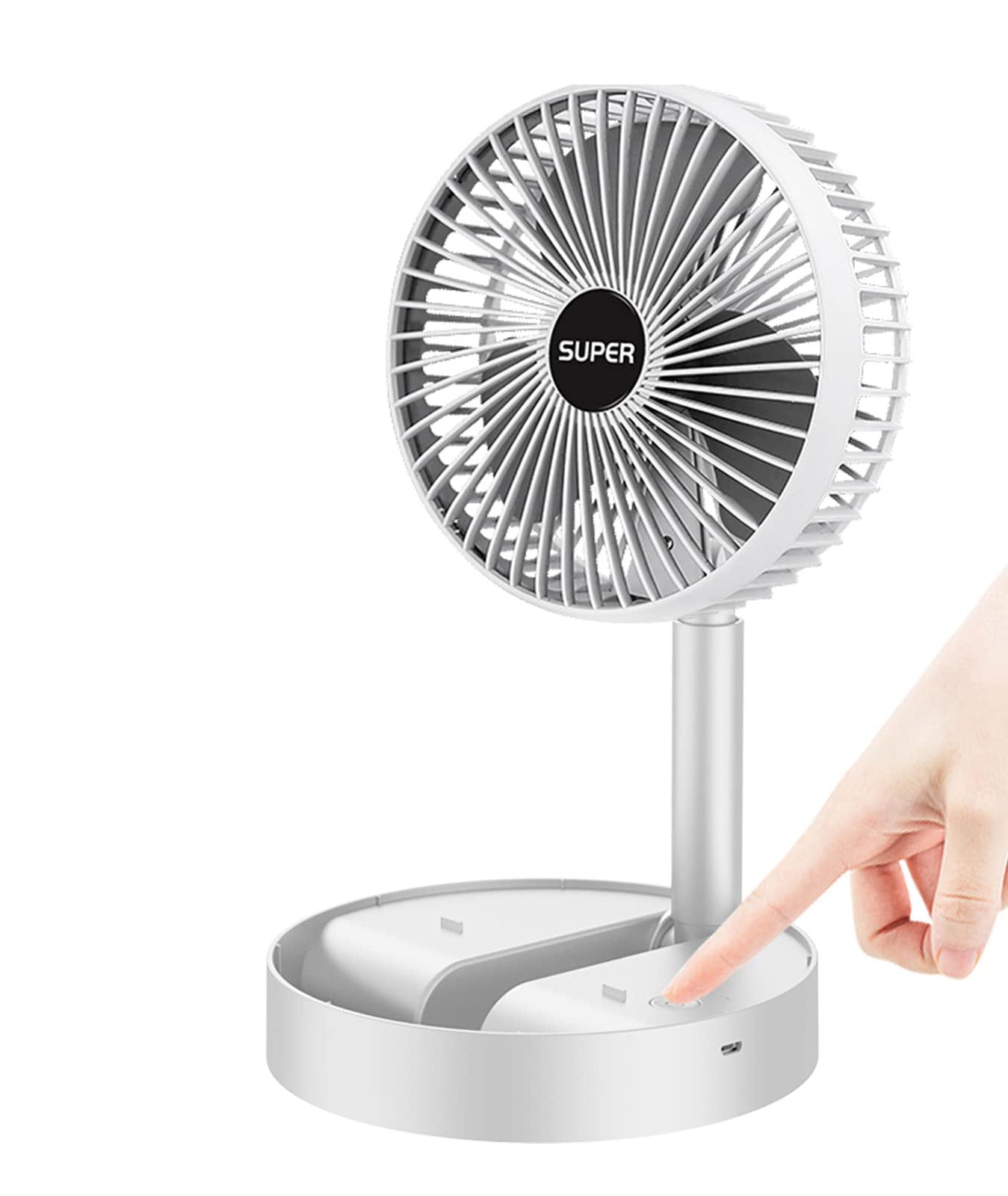 Ventilateur portable rechargeable à 3 vitesses