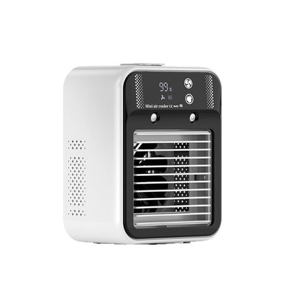 Ventilateur rafraîchissant portable 3-en-1 avec brumisation à 2 vitesses