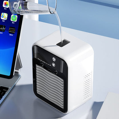 Ventilateur rafraîchissant portable 3-en-1 avec brumisation à 2 vitesses