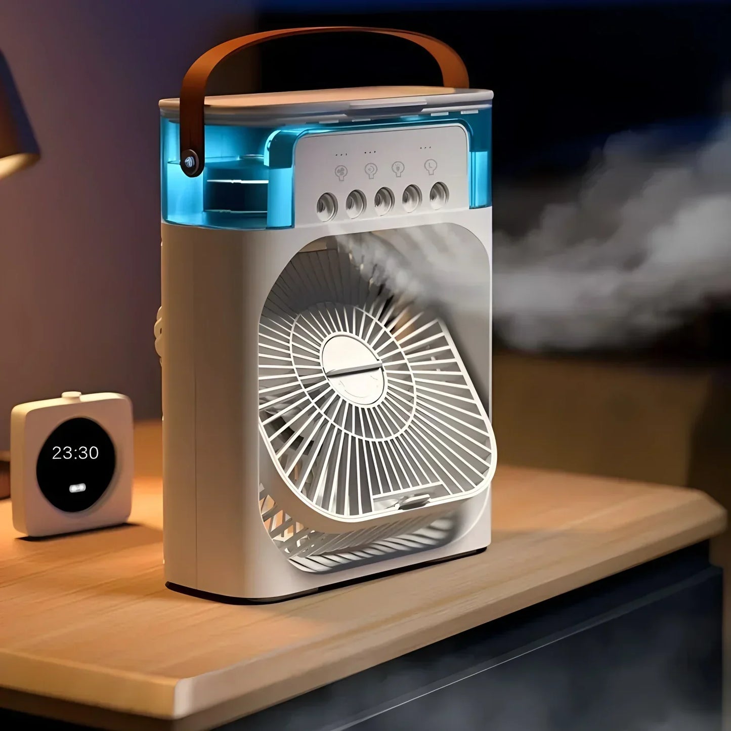 Ventilateur rafraîchisseur d’air avec fonction veilleuse