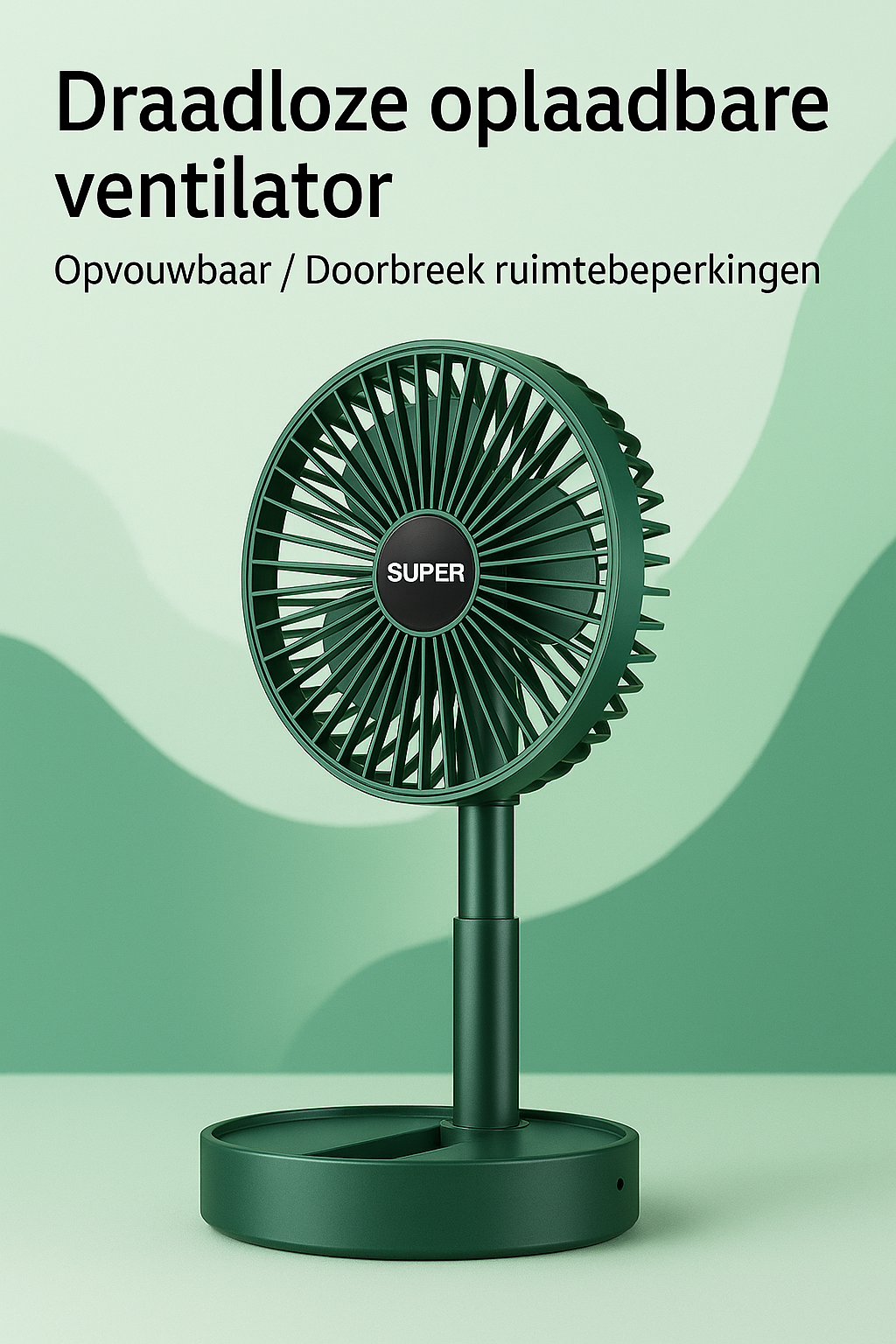 Ventilateur rechargeable - inclinable et puissant