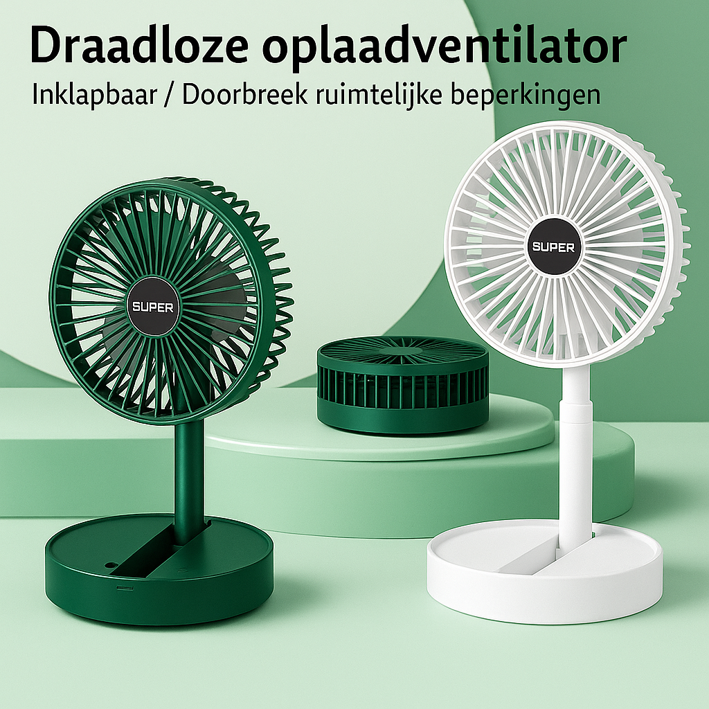Ventilateur rechargeable - inclinable et puissant