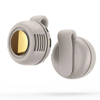 Ventilateur sans pales Whirlwind – mini-ventilateur portable rechargeable par USB au design en forme de bouton, silencieux pour la maison et les voyages en plein air