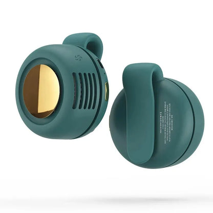 Ventilateur sans pales Whirlwind – mini-ventilateur portable rechargeable par USB au design en forme de bouton, silencieux pour la maison et les voyages en plein air