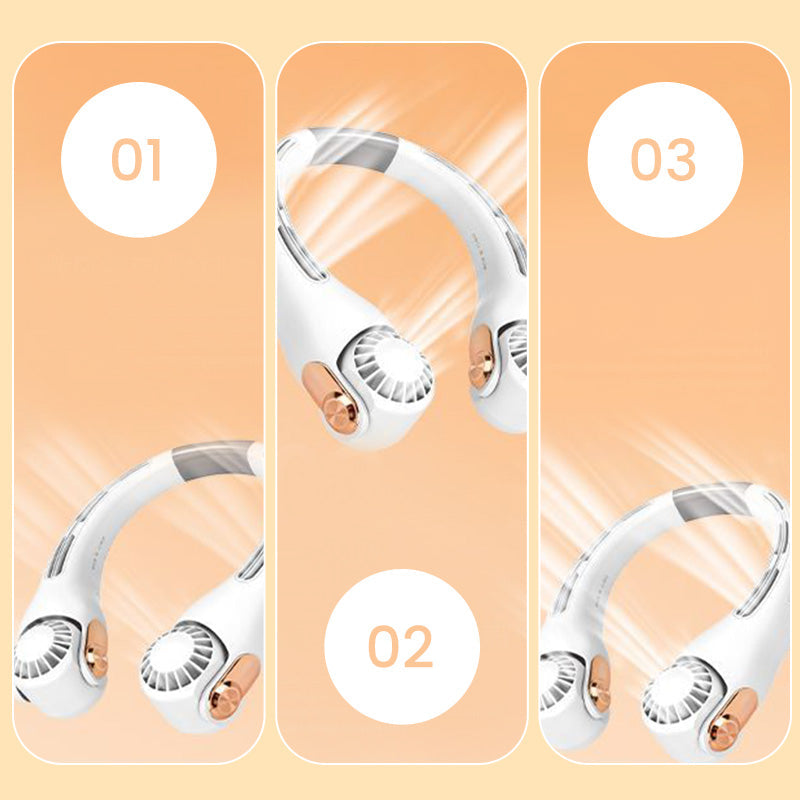 Ventilateur tour de cou à effet climatisation – refroidissement personnel ultra-silencieux pour l'été