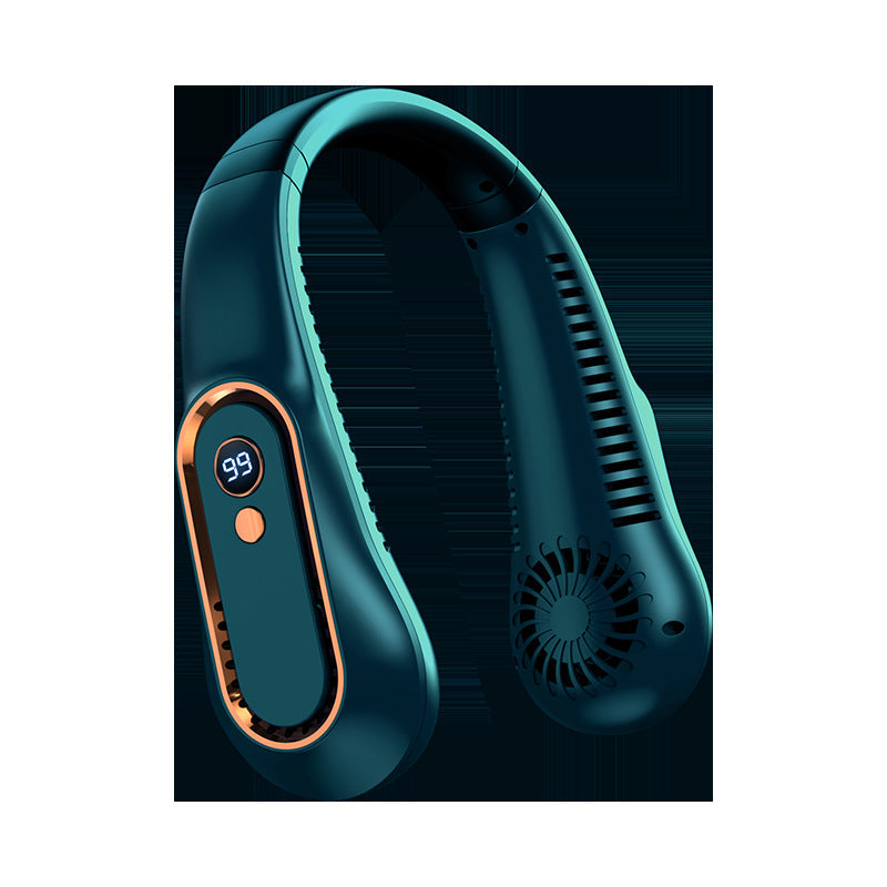 Ventilateur tour de cou portable unisexe avec écran numérique