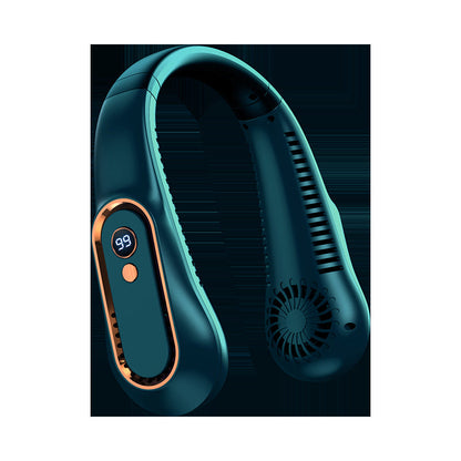 Ventilateur tour de cou portable unisexe avec écran numérique