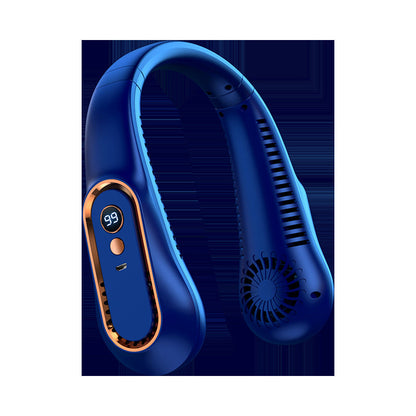 Ventilateur tour de cou portable unisexe avec écran numérique