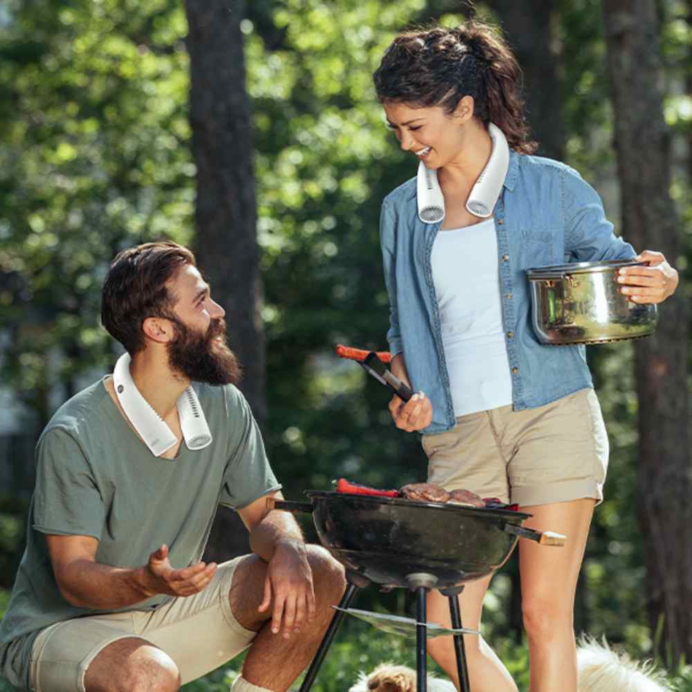 Ventilateur tour de cou sans pales portable pour un rafraîchissement silencieux mains libres