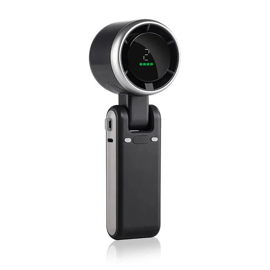 Ventilateur turbo à main pliable avec écran numérique