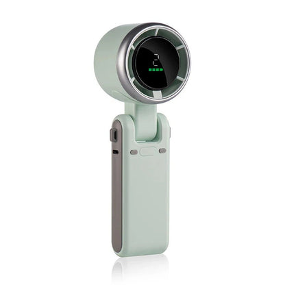 Ventilateur turbo à main pliable avec écran numérique