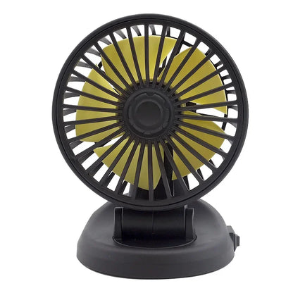 Ventoro ventilateur pour voiture 12 V/24 V/5 V | USB ou allume-cigare | orientable et compact | pour voiture, camion, SUV, camping-car et bureau
