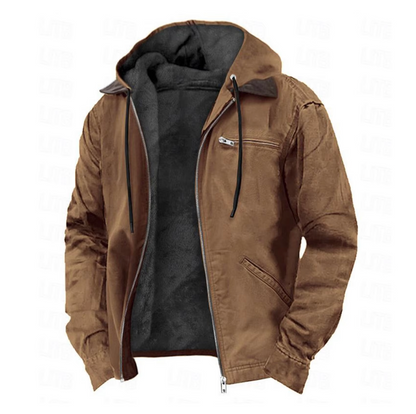 Veste à capuche à zip intégral pour homme
