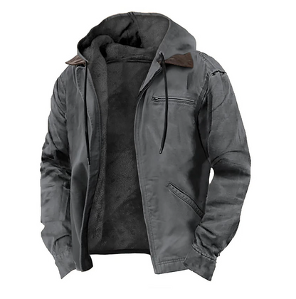 Veste à capuche à zip intégral pour homme