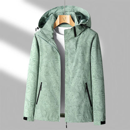 Veste à capuche zippée à fleurs pour femme