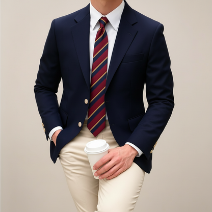 Veste blazer cintrée de printemps pour homme