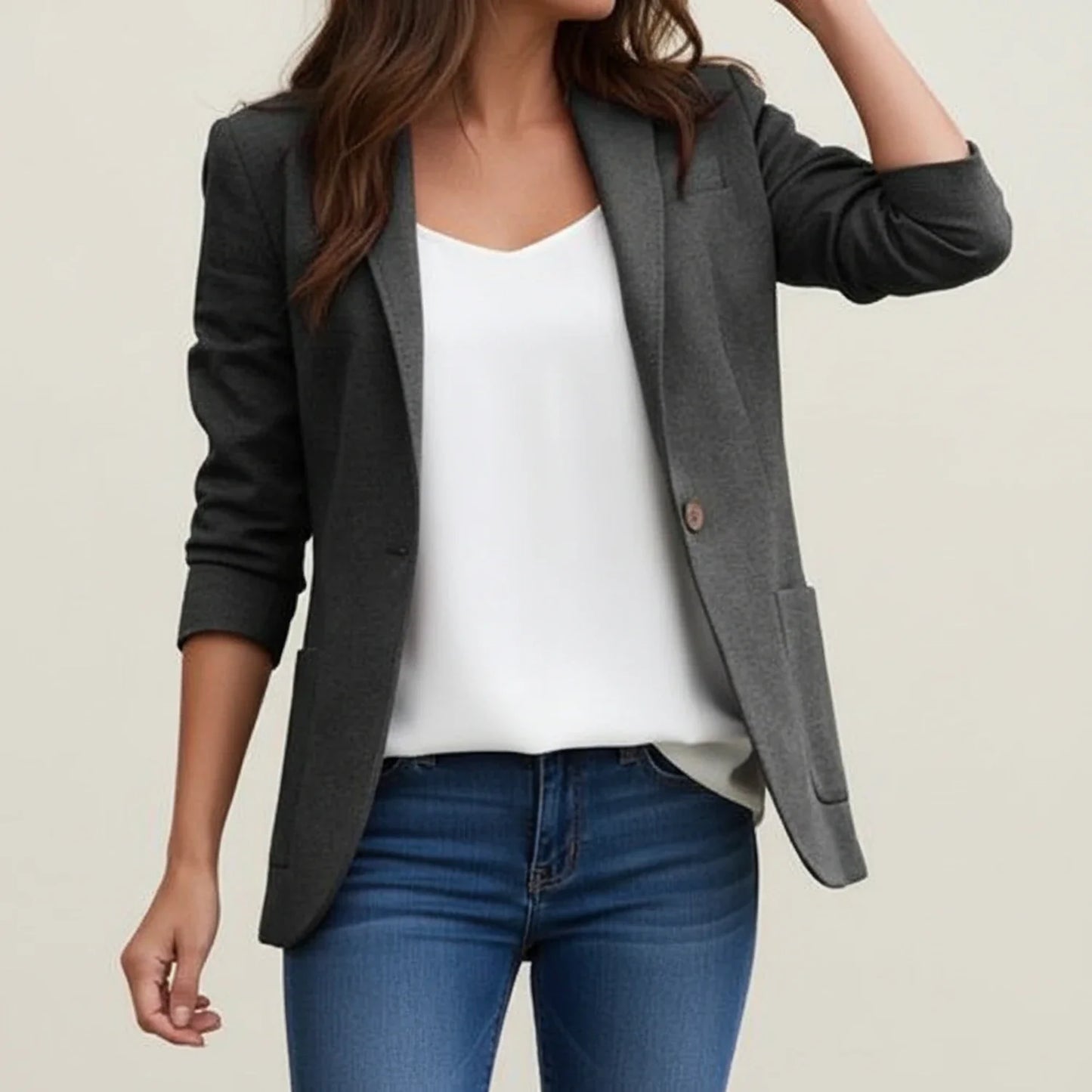 Veste blazer femme coupe classique