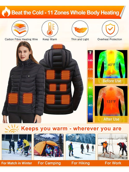 Veste chauffante pour femme – rechargeable via USB et légère