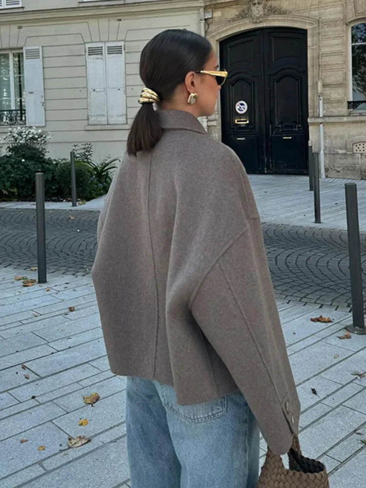 Veste courte oversize pour femme