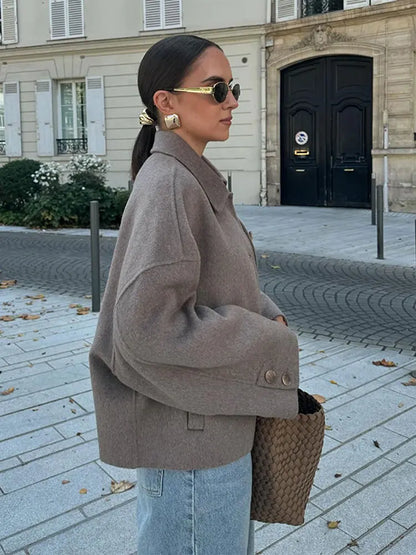 Veste courte oversize pour femme