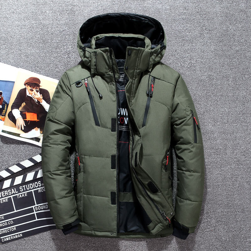 Veste d’hiver déperlante pour homme, chaude et résistante