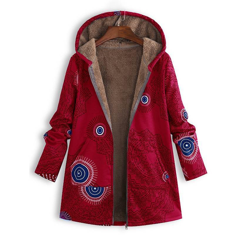 Veste de printemps longue pour femme avec capuche et poches avant