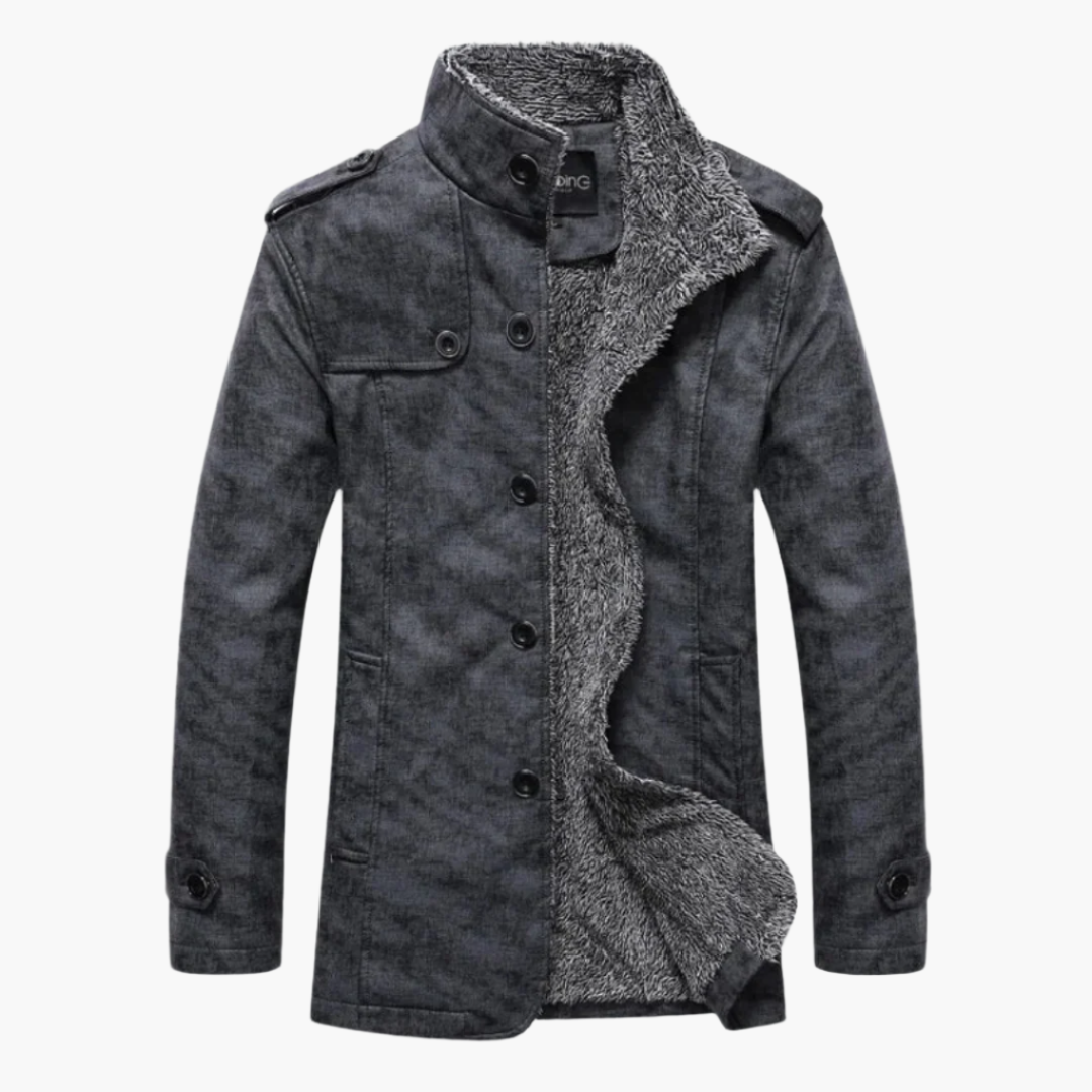 Veste décontractée à boutons pour homme