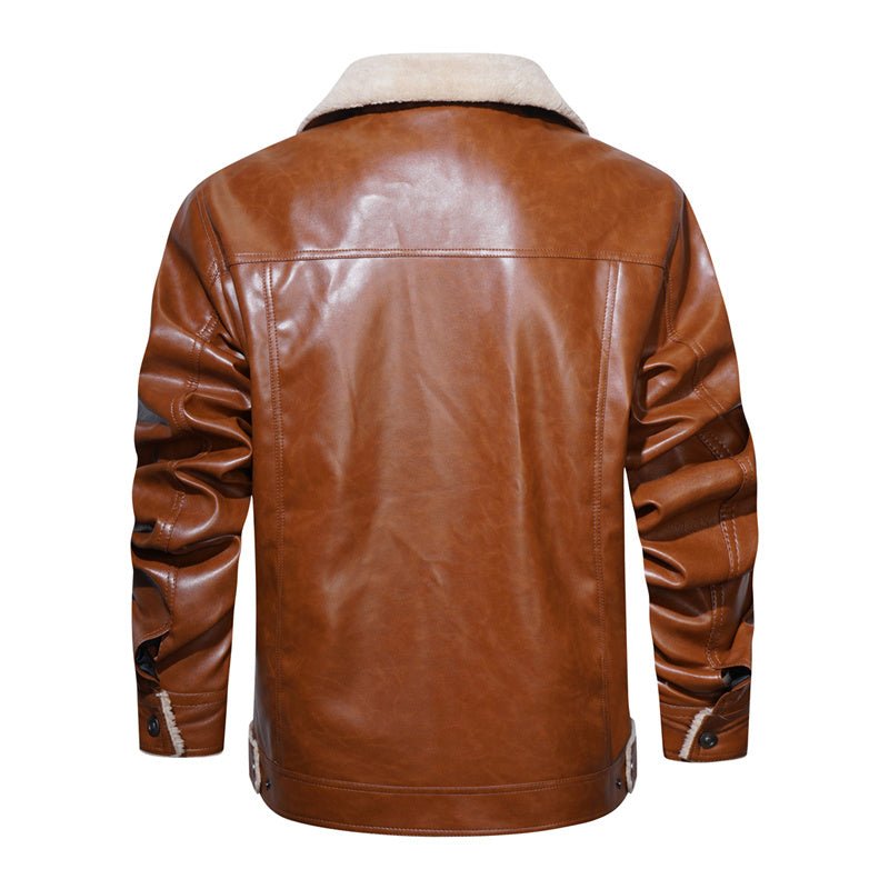 Veste décontractée à col sherpa pour homme