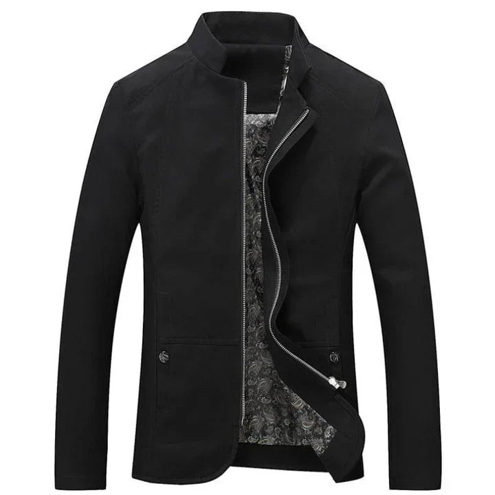 Veste décontractée à fermeture zippée intégrale pour homme