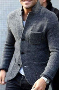 Veste décontractée boutonnée pour homme
