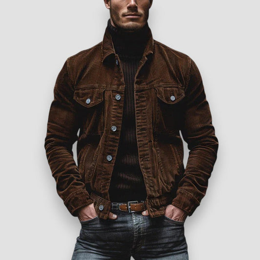 Veste décontractée boutonnée pour homme