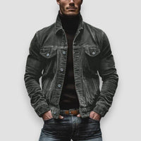 Veste décontractée boutonnée pour homme