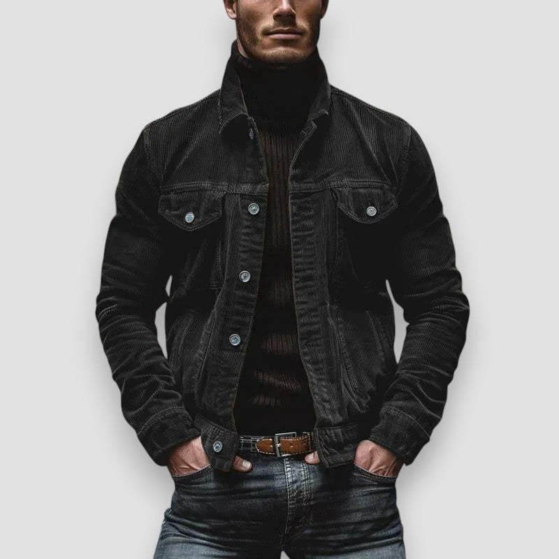 Veste décontractée boutonnée pour homme