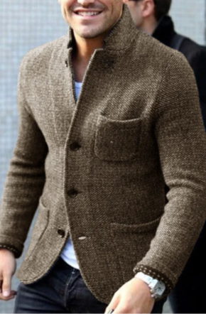 Veste décontractée boutonnée pour homme